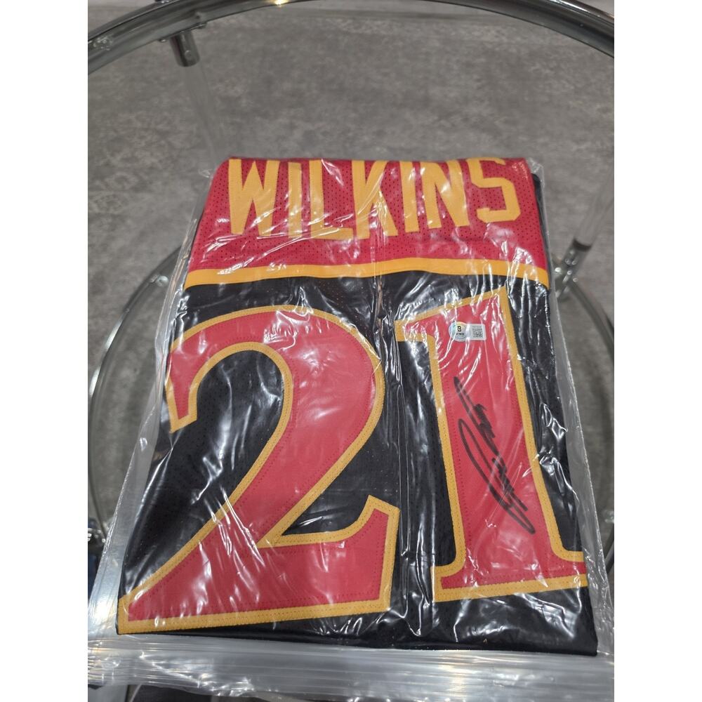 Dominique Wilkins Autographed/Signed Jersey Beckett Black Custom Jersey - Picture 7 of 7